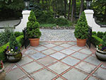 paving detail of inner court