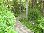 boardwalk to tennis court